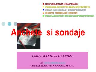 Anchete si sondaje