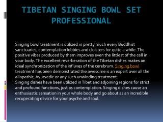 How to use tibetan singing bowl