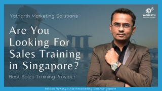 Sales Training in Singapore - Yatharth Marketing Solutions