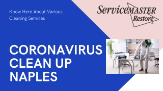 Coronavirus Cleaning Naples: Sanitation Service Provider Near You