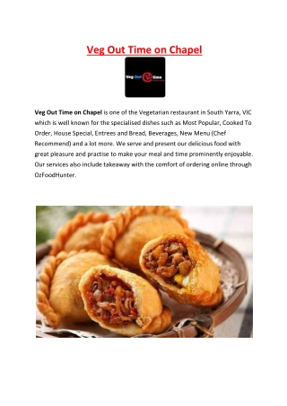 5% Off - Veg Out Time on Chapel South Yarra takeaway Menu, VIC