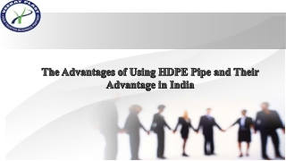 hdpe pipes manufacturers in India