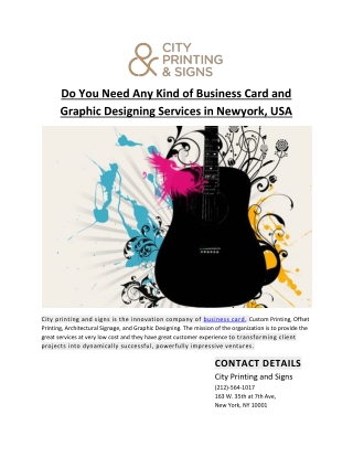 Best Business Designing Service in Newyork