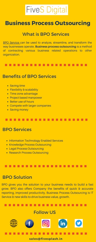 Business Process Outsourcing (BPO) Services - FiveSdigital