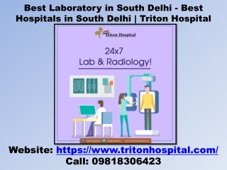 Best Laboratory in South Delhi - Best Hospitals in South Delhi | Triton Hospital