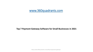 Top 7 Payment Gateway Software for Small Businesses in 2021