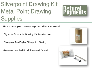 Silverpoint Drawing Kit | Metal point Drawing Supplies