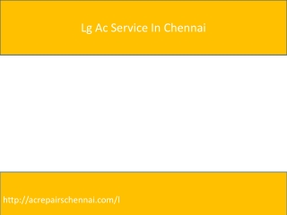 Lg Ac Service In Chennai