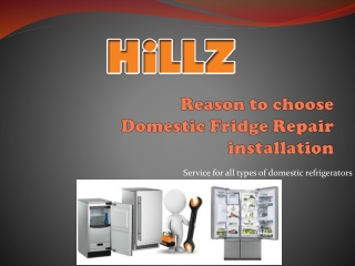 Reason to choose Domestic Fridge Repair installation