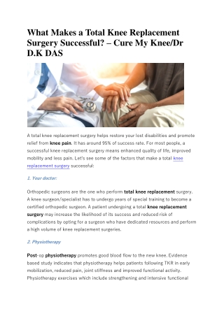 knee pain treatment