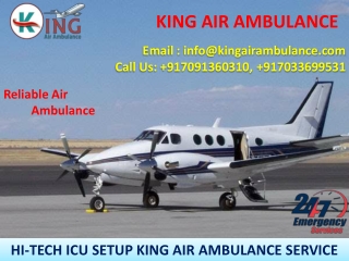 Topmost Air Ambulance Service in Delhi and Kolkata-King Ambulance