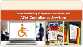 Deliver Seamless Digital Experience with Professional ADA Compliance Services
