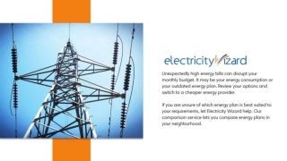 Compare Energy Plans - Electricity Wizard