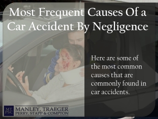 Known Causes of a Car Accident That Usually Occurs