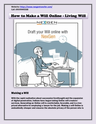 How to Make a Will Online - Living Will