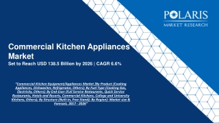 Commercial Kitchen Appliances Market