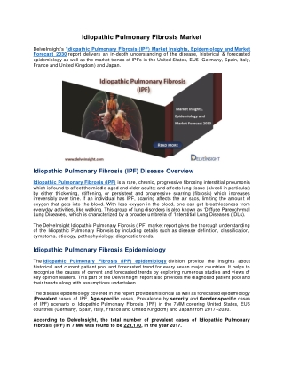 Idiopathic Pulmonary Fibrosis Market