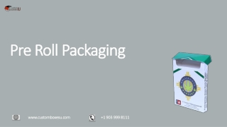 Pre roll packaging at Best Price in Texas, USA