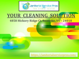 Commercial Office Cleaning Services Roanoke