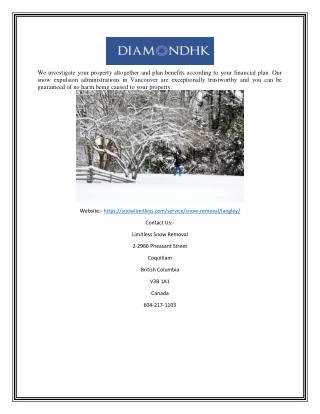 Snow Removal Langley | Snowlimitless.com