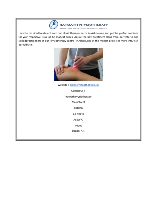 Ashbourne physiotherapy | Ratoath Physiotherapy