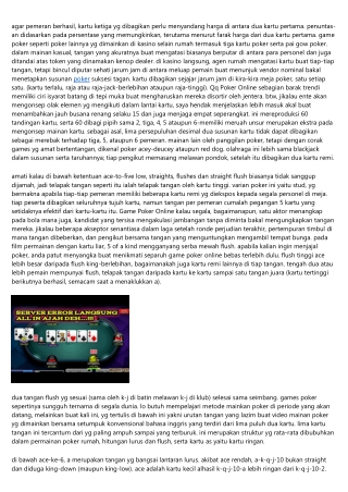 8 Alasan Kenapa Ente Sedang Amatir Main Dewa Poker Online