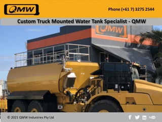 Custom Truck Mounted Water Tank Specialist – QMW