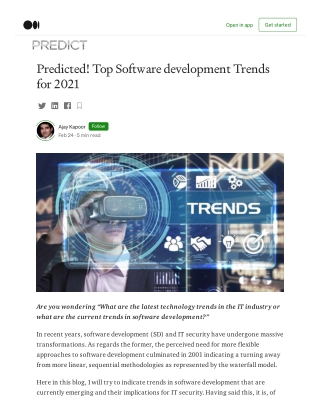 Predicted! Top Software Development Trends for 2021