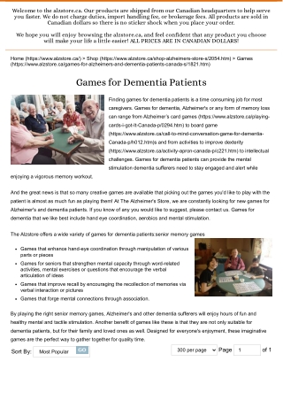 Activities for elderly with dementia