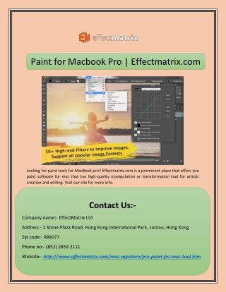 Paint for Macbook Pro | Effectmatrix.com