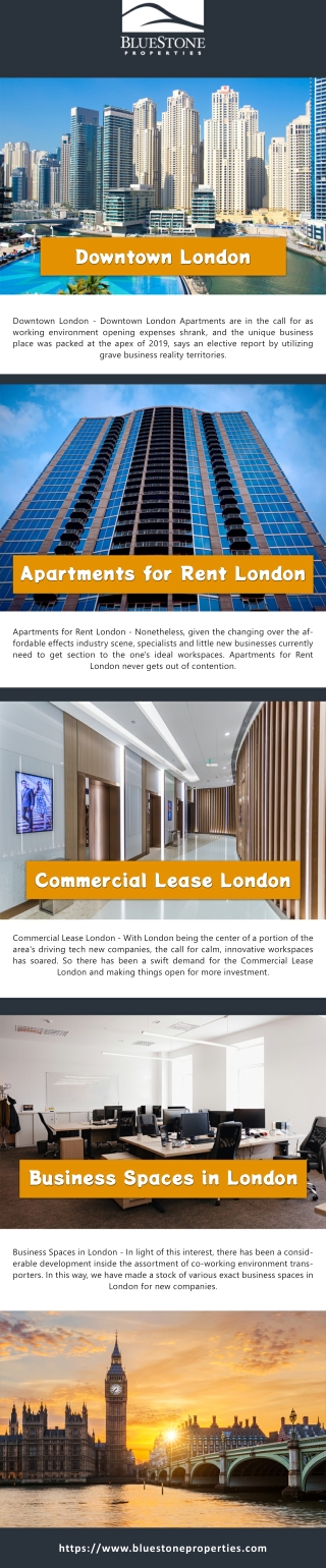 Downtown London | Apartments for Rent London | Commercial Lease London