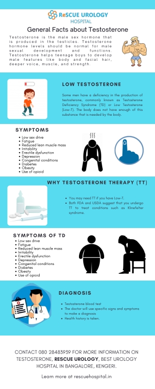 General Facts about Testosterone| Best Urologist in Bangalore