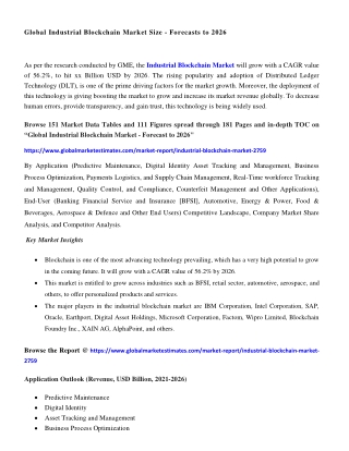 COVID-19 Impact on Industrial Blockchain Market