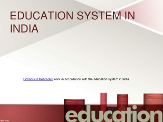 Education System in India
