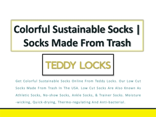 Colorful Sustainable Socks | Socks Made From Trash