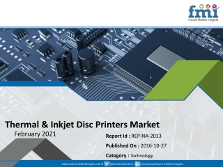 Thermal & Inkjet Disc Printers Market 2021