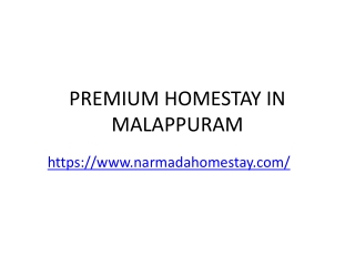 Premium homestay in malappuram