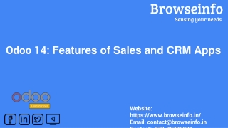 Sales and CRM Apps Features | Odoo 14