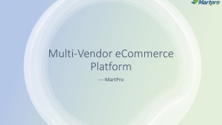 Multi-Vendor eCommerce Platform