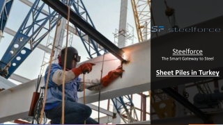 Sheet Piles Manufacturer in Turkey - SteelForce