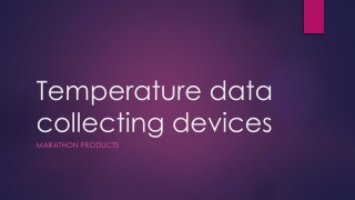 Temperature data collecting devices by Marathon Products