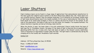 Laser Shutters