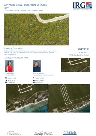 Buy Cayman Brac, Dolphin Estates Lot-409315 - IRG Cayman
