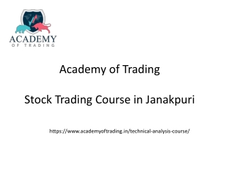 Stock Trdaing Course In Janakpuri