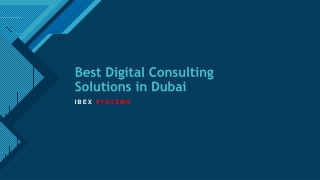 Best Digital Consulting Solutions in Dubai | Ibex Systems