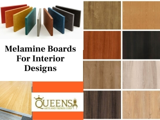 Melamine Boards For Interior Designs