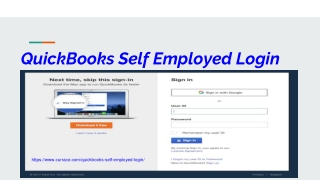 QuickBooks Self Employed Login