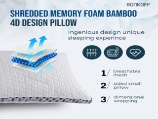 Good Life Essentials Shredded Memory Foam Pillow