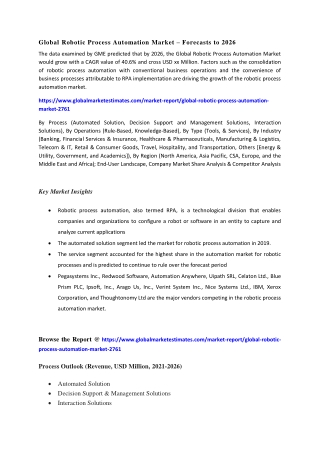 COVID-19 Impact on Global Robotic Process Automation Market