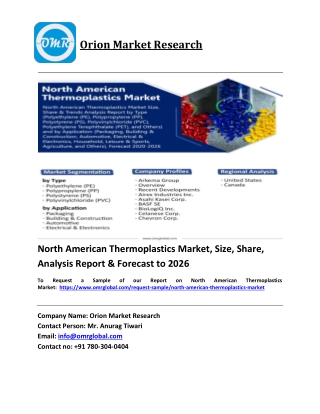 North American Thermoplastics Market Trends, Size, Competitive Analysis and Forecast 2020-2026